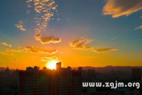 夢見太陽落山