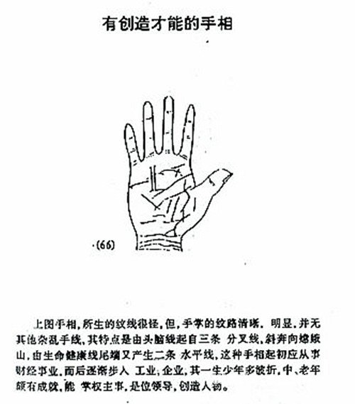 有创造才能的手相图解