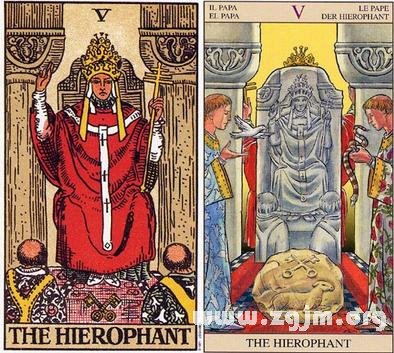 塔罗牌主牌牌灵:圣职者    牌名:圣职者 thehierophant   别名