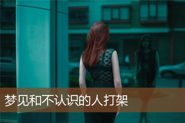 梦见和不认识的人打架