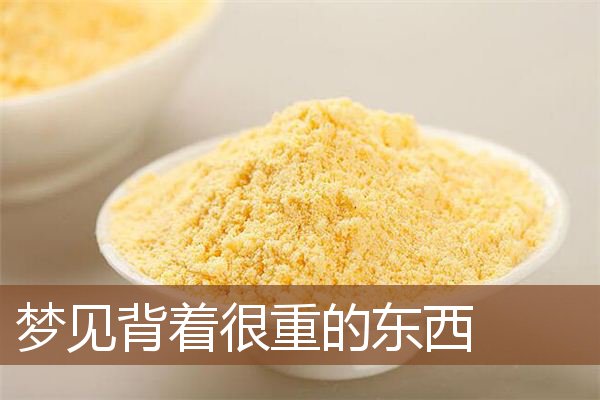 梦见背着很重的东西