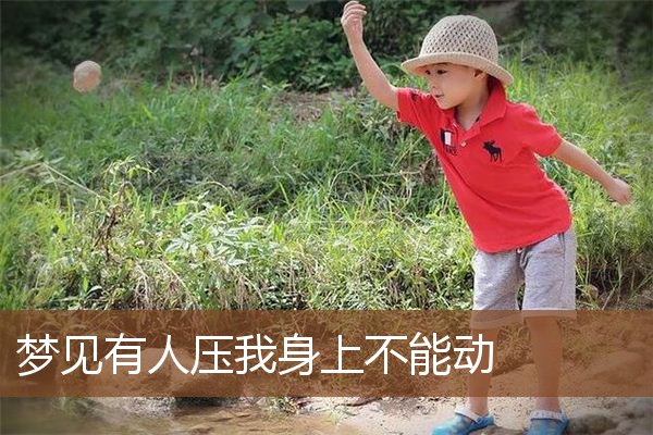 梦见有人压我身上不能动