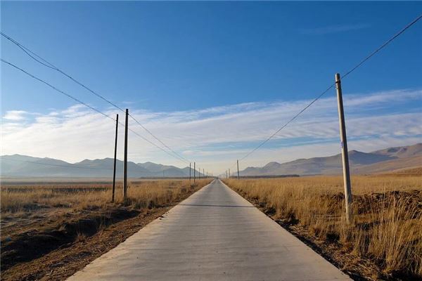 梦见过自己家门口大路有凹洼去修，寓意与解析