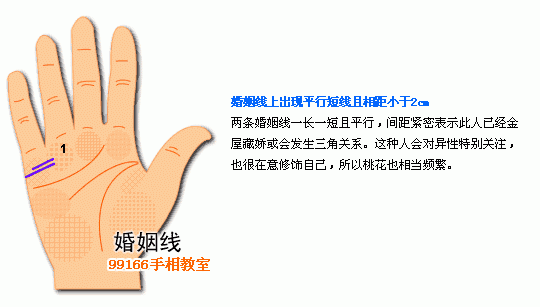 手相图解大全：2、婚姻线分析