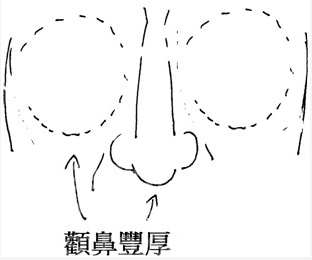 倉庫者,天倉和地庫也,天倉在兩邊太陽穴,最要豐厚